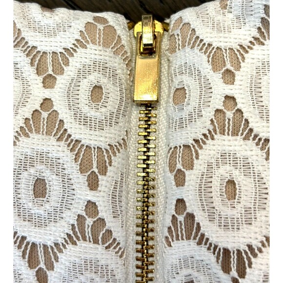 Studio 1 Sleeveless Colorblock Lace Sheath Midi Dress Boat Neck Green White Sz 6 - Picture 6 of 9